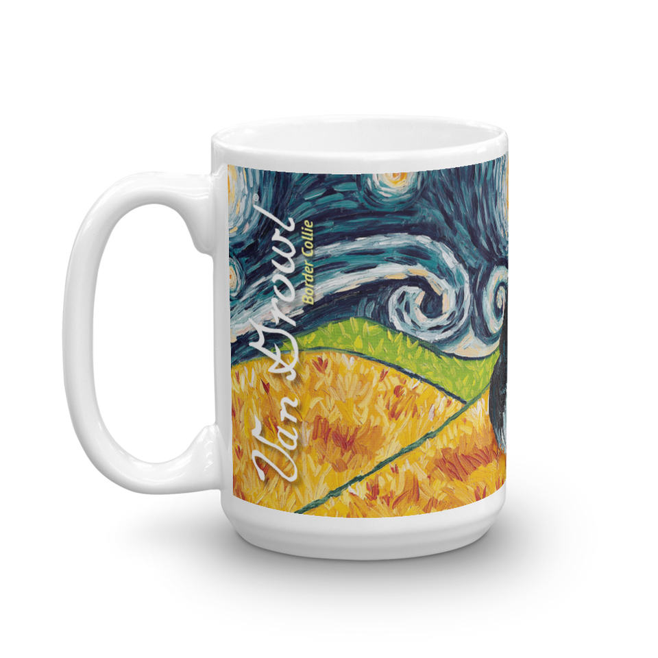 Border Collie STARRY NIGHT Mug-15oz