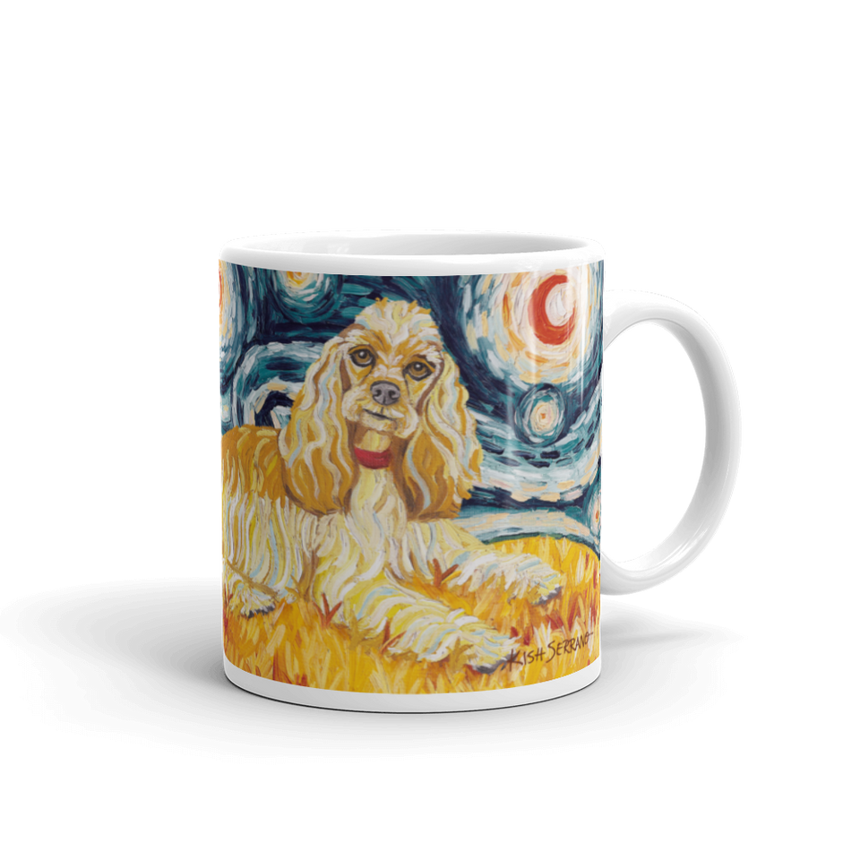 Cocker Spaniel STARRY NIGHT Mug-15oz