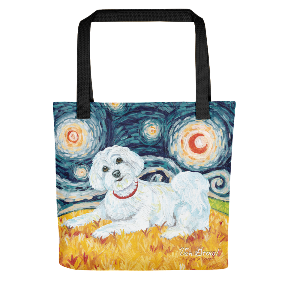 Maltese (puppy cut) STARRY NIGHT Tote