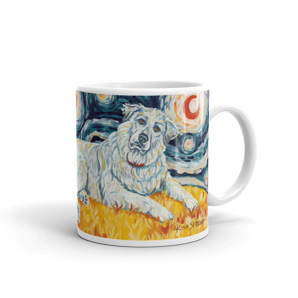 Great Pyrenees STARRY NIGHT Mug-15oz