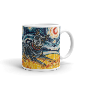 Australian Cattle Dog STARRY NIGHT Mug-15oz