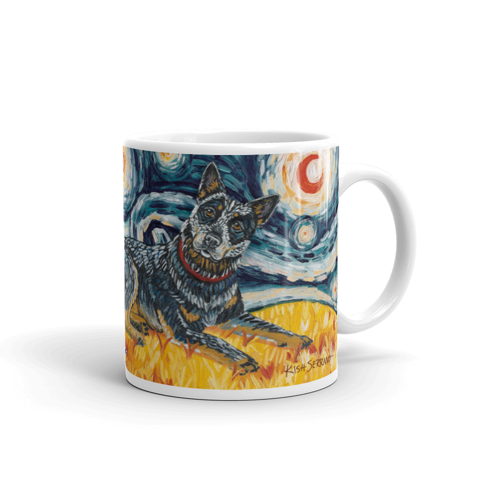 Australian Cattle Dog STARRY NIGHT Mug-15oz