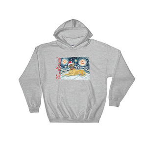 GreatDane (Uncrop) Snowy Night Hoodie