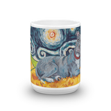 Pit Bull Terrier (grey) STARRY NIGHT Mug-15oz