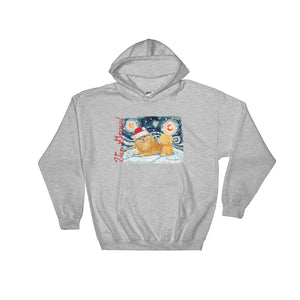 Pomeranian Snowy Night Hoodie