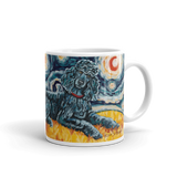 Poodle (Standard - black) STARRY NIGHT Mug-15oz