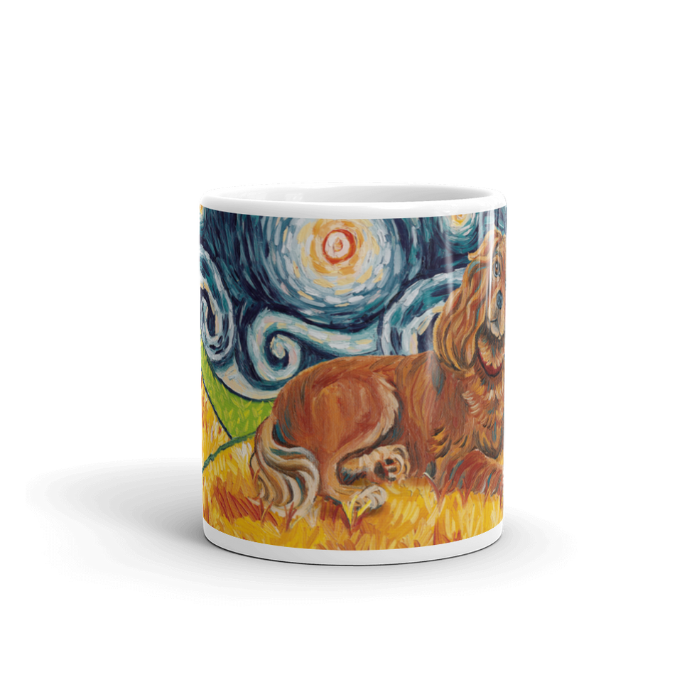 Cavalier King Charles (ruby) STARRY NIGHT Mug-15oz