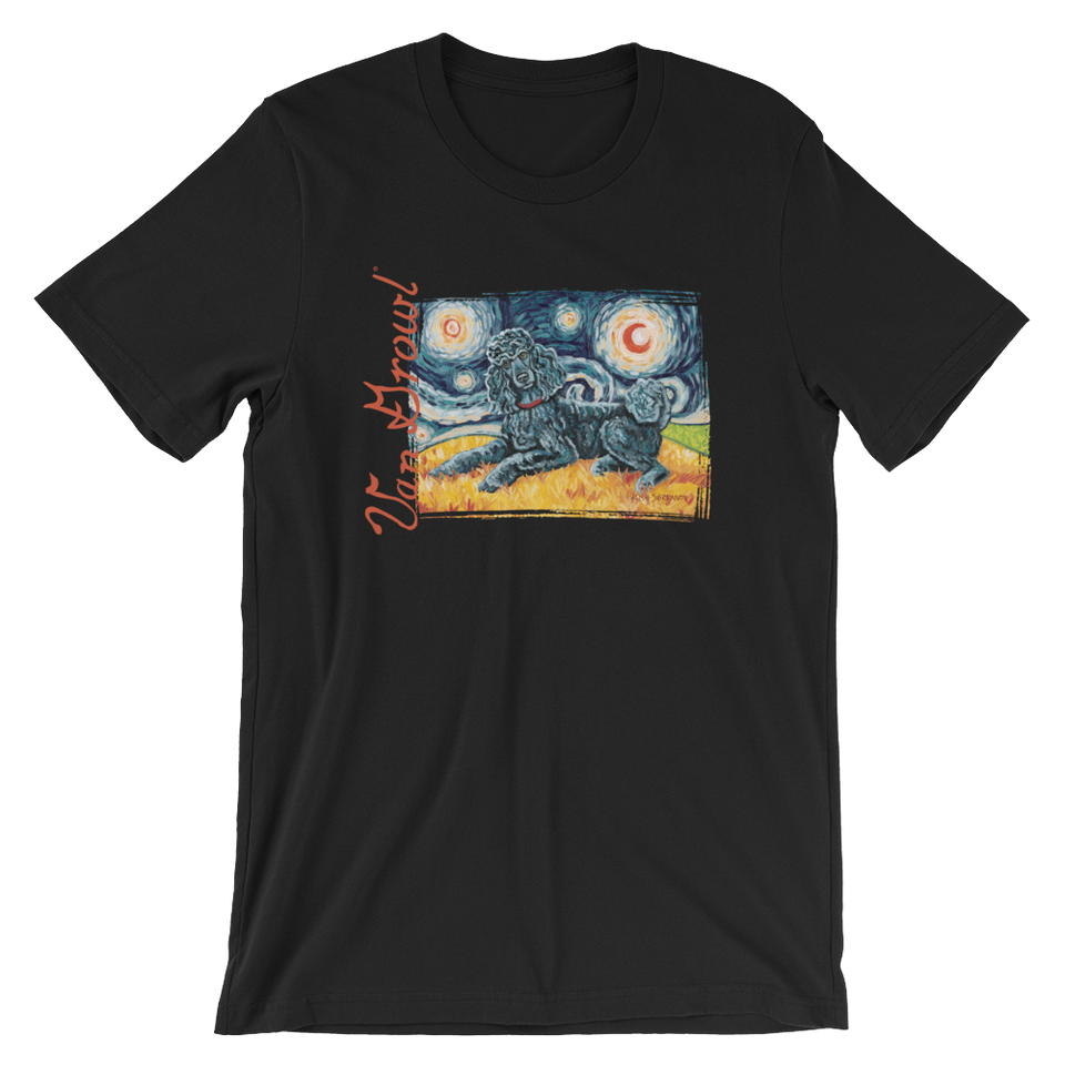 Poodle (Standard-black) STARRY NIGHT T-Shirt