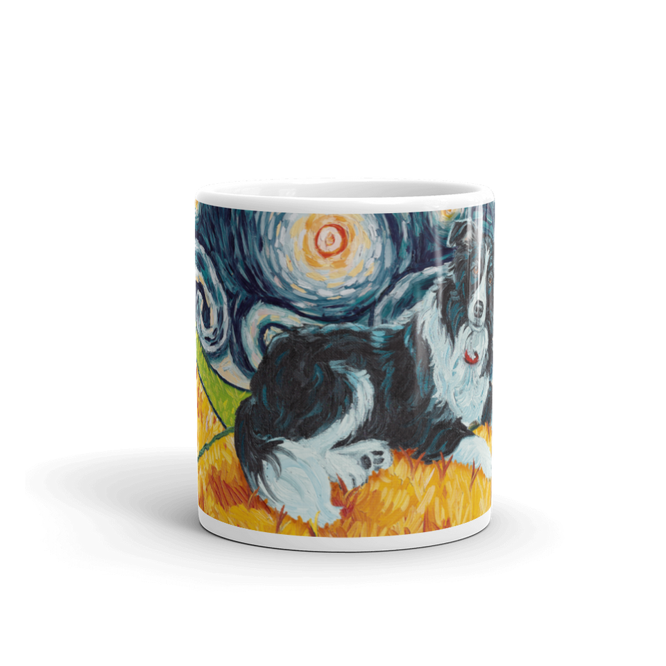 Border Collie STARRY NIGHT Mug-15oz