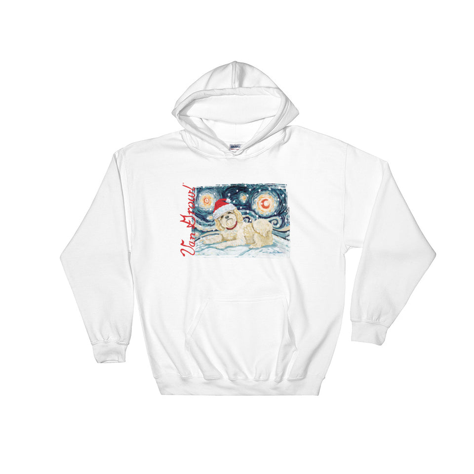 Shih Tzu (Light) Snowy Night Hoodie