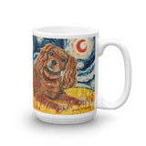 Cavalier King Charles (ruby) STARRY NIGHT Mug-15oz