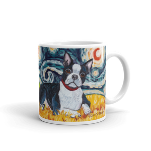 Boston Terrier STARRY NIGHT Mug-15oz