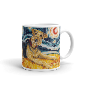 Airedale Terrier STARRY NIGHT Mug-15oz