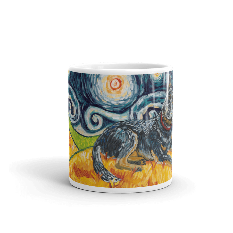 Australian Cattle Dog STARRY NIGHT Mug-15oz