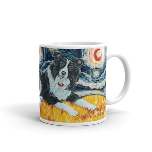 Border Collie STARRY NIGHT Mug-15oz