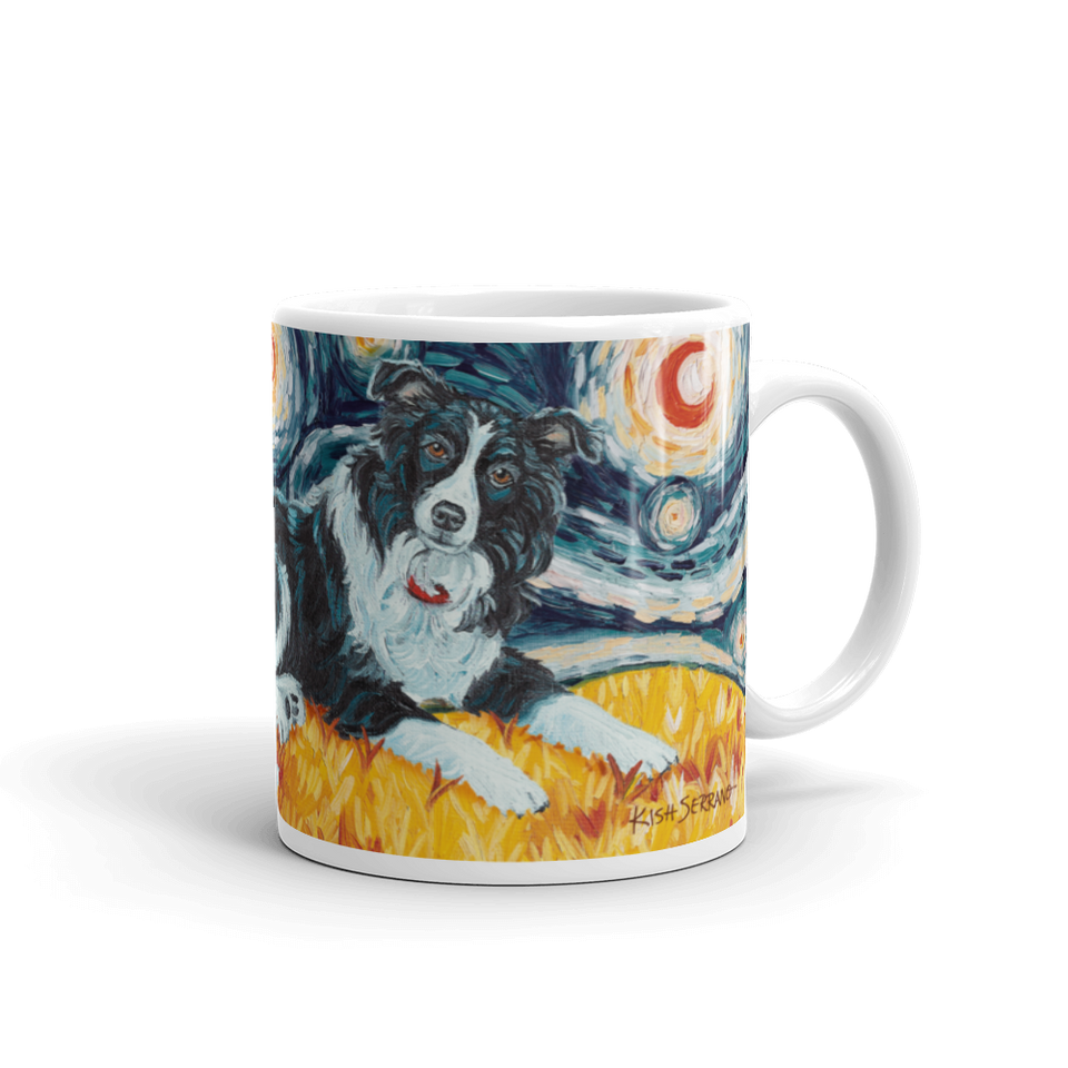 Border Collie STARRY NIGHT Mug-15oz