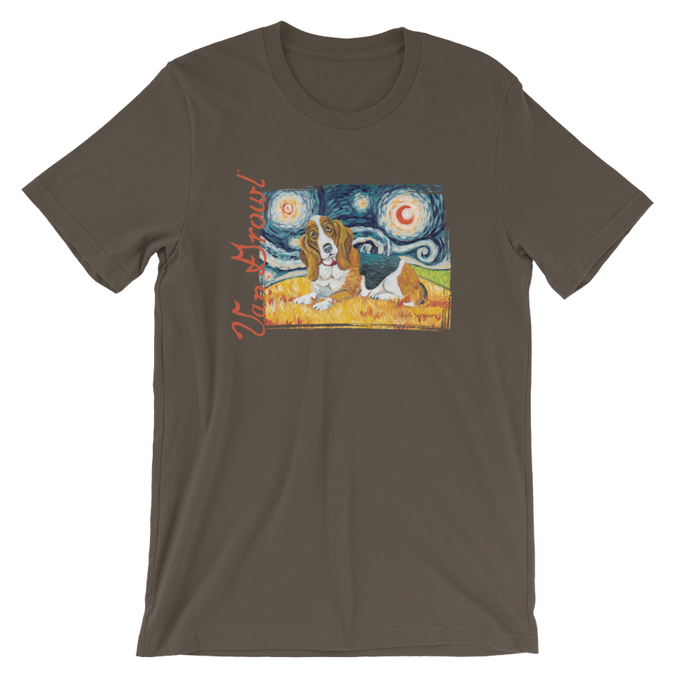 Basset Hound STARRY NIGHT T-Shirt