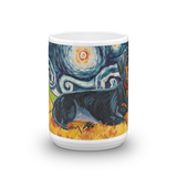 Dachshund (black & tan) STARRY NIGHT Mug-15oz