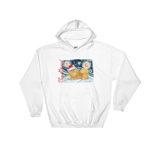 Pomeranian Snowy Night Hoodie