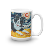 Border Collie STARRY NIGHT Mug-15oz