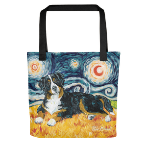 Bernese Mountain Dog STARRY NIGHT Tote