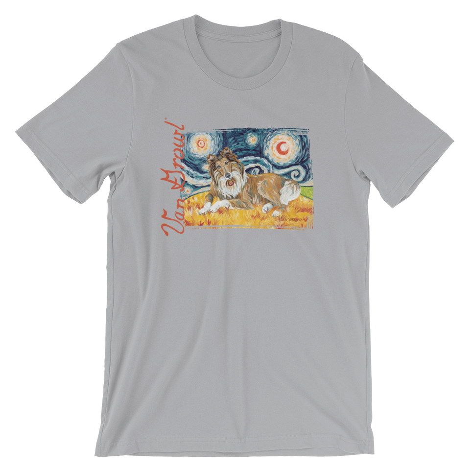 Collie (dark face) STARRY NIGHT T-Shirt