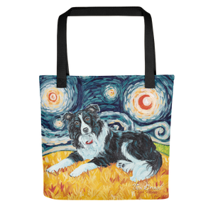 Border Collie STARRY NIGHT Tote