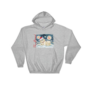 Shih Tzu (Light) Snowy Night Hoodie