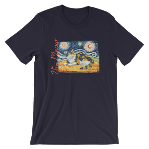 Calico Cat (longhaired) STARRY NIGHT T-Shirt