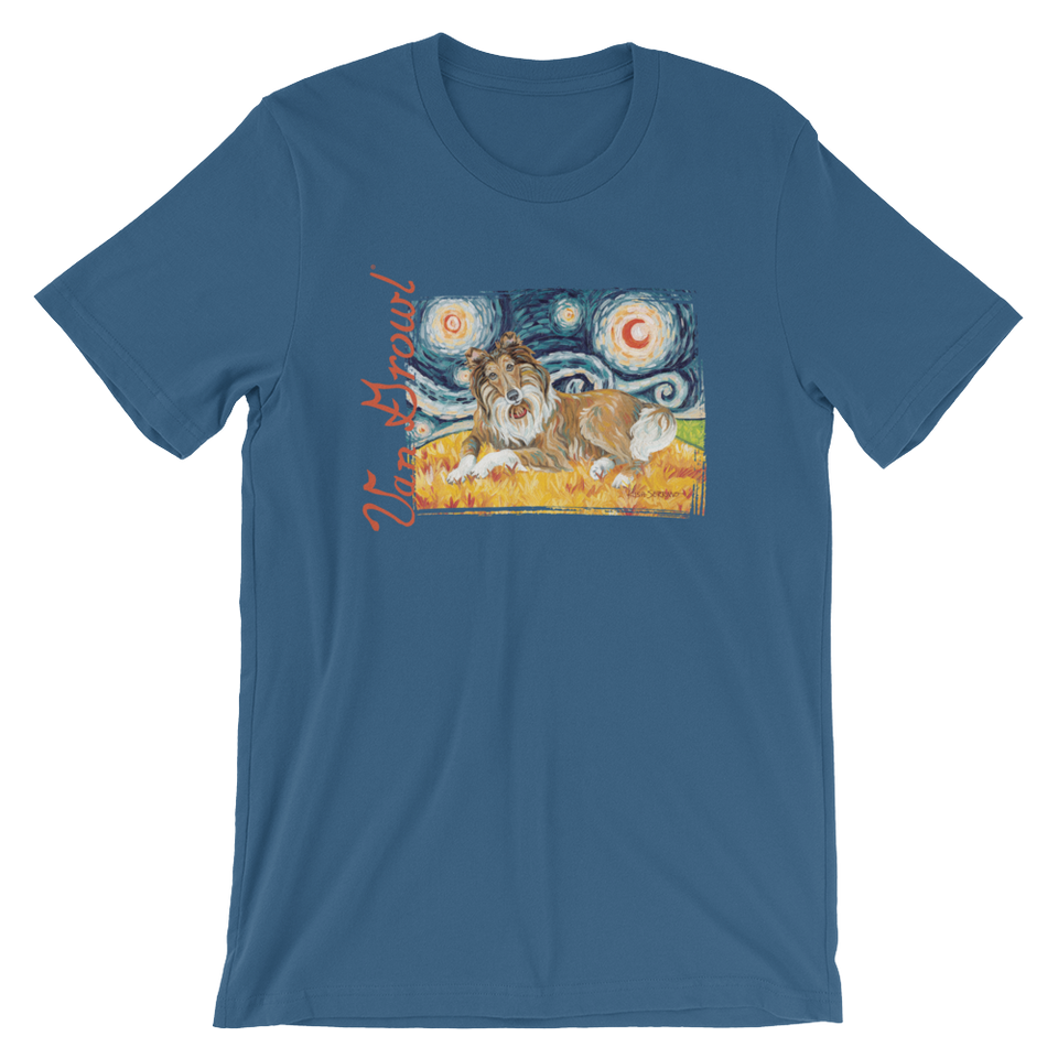 Collie (dark face) STARRY NIGHT T-Shirt