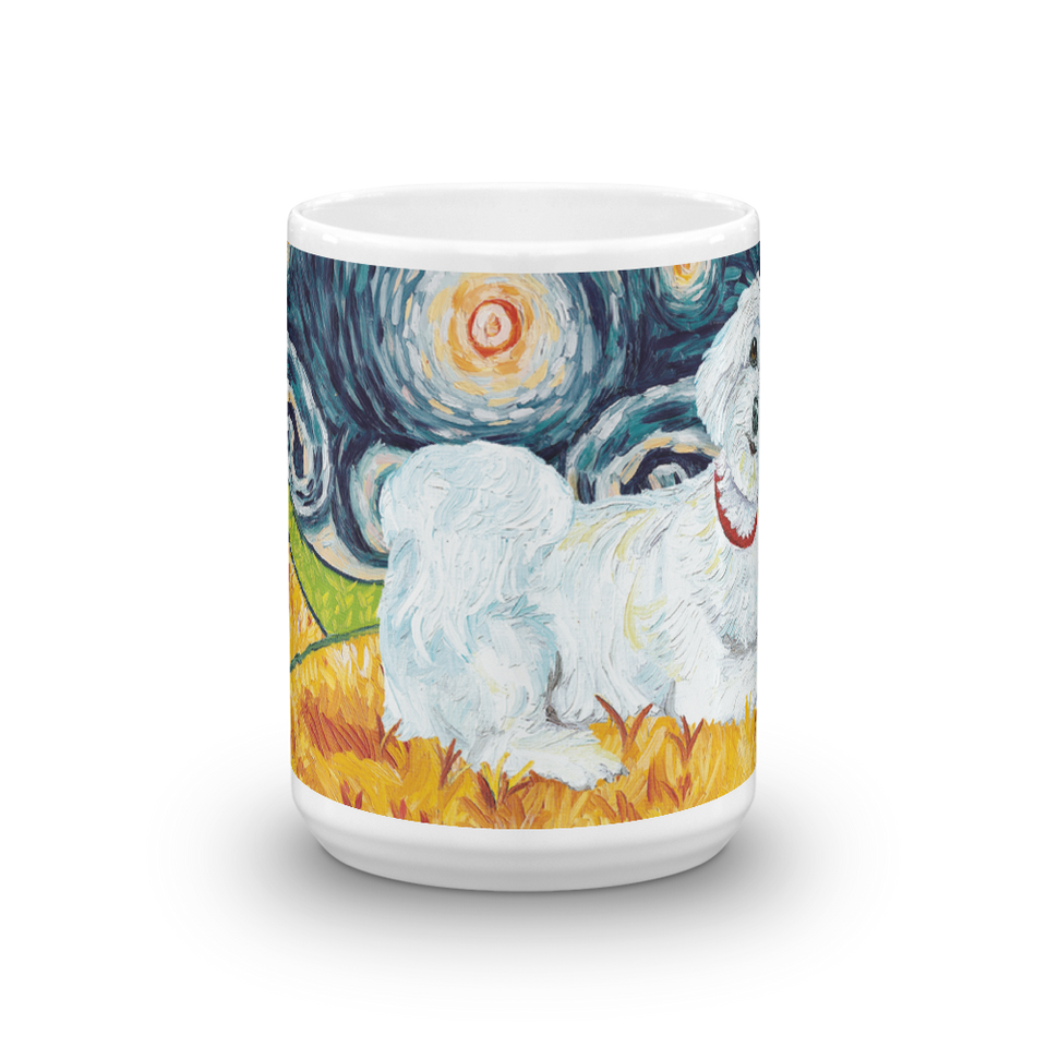 Maltese (puppy cut) STARRY NIGHT Mug-15oz