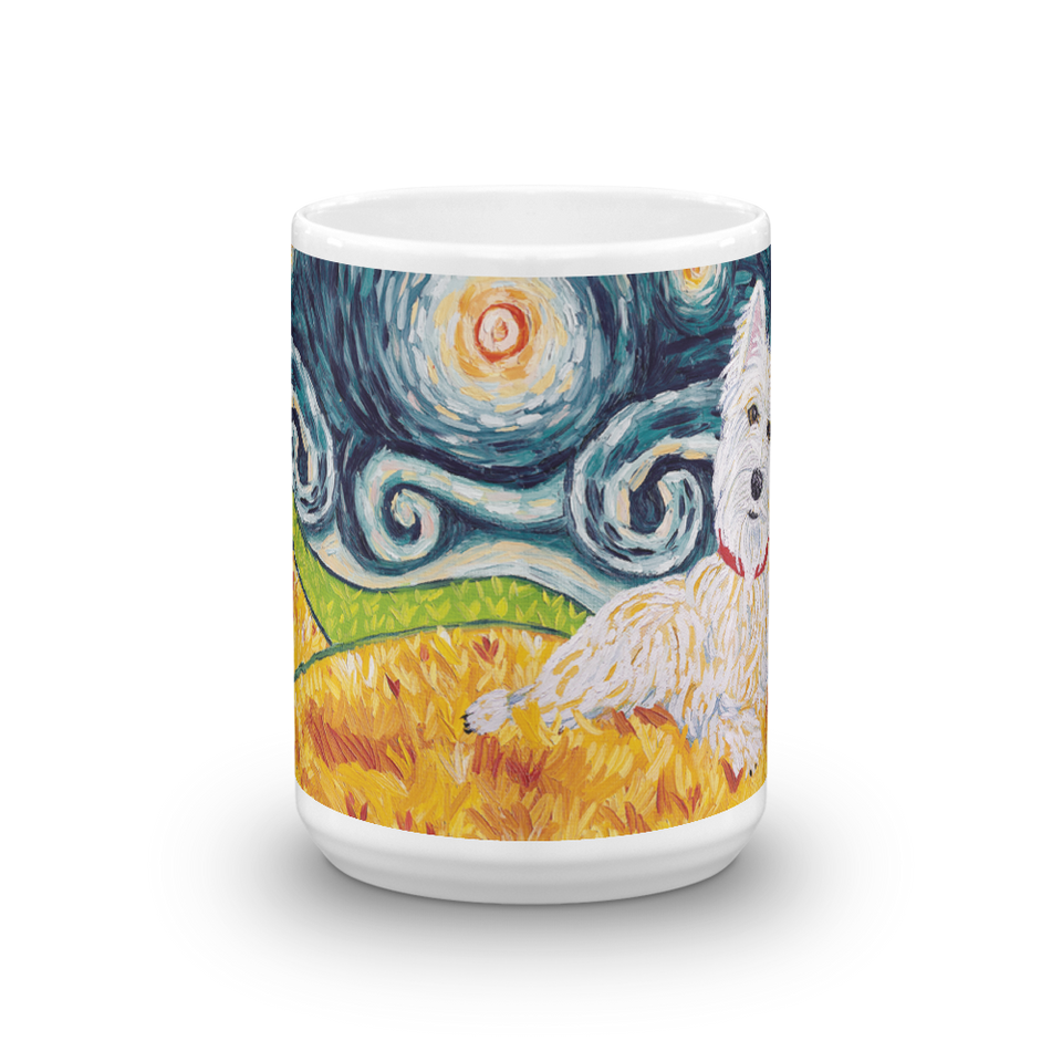 Westie STARRY NIGHT Mug-15oz