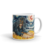 Afghan Hound (black & tan) STARRY NIGHT Mug -15oz