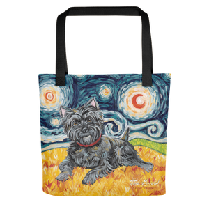 Cairn Terrier (dark) STARRY NIGHT Tote