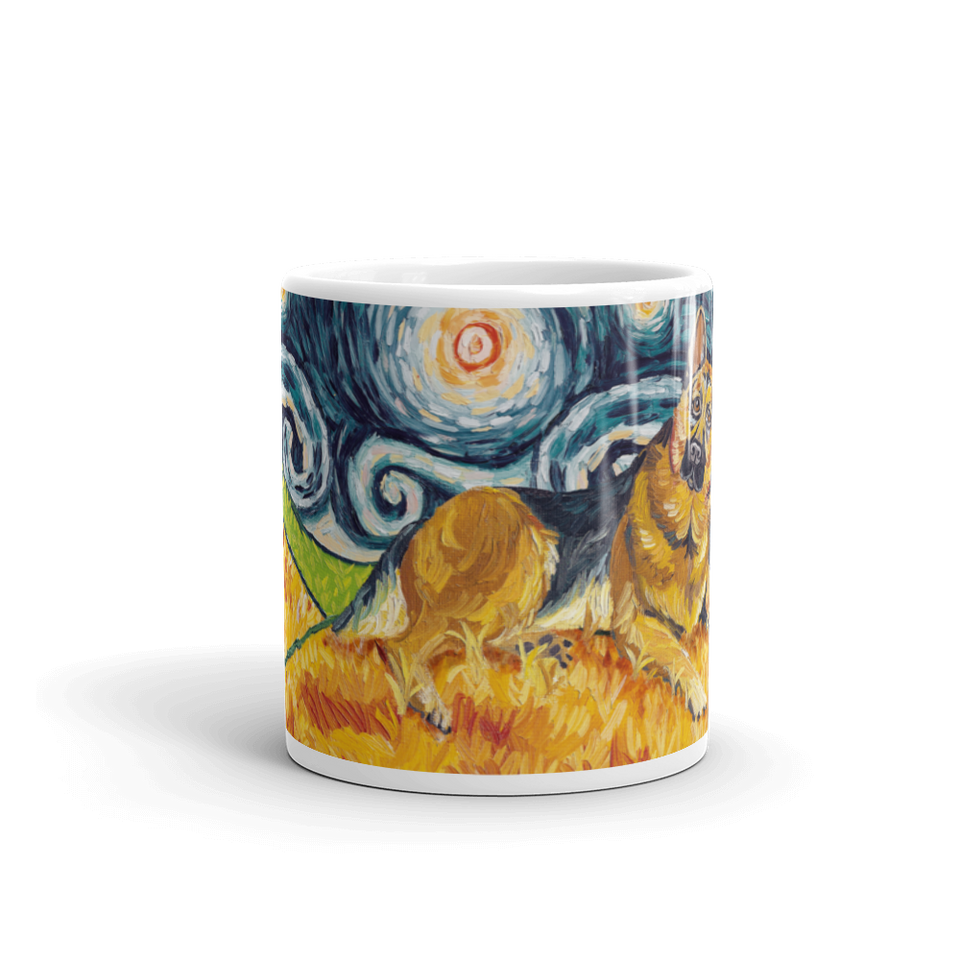 German Shepherd STARRY NIGHT Mug-15oz