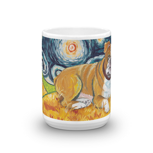 Bulldog STARRY NIGHT Mug-15oz