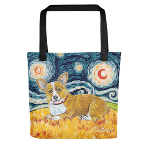 Corgi (Pembroke Welsh) STARRY NIGHT Tote