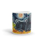 Poodle (black) STARRY NIGHT Mug-15oz