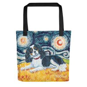 Cavalier King Charles (tricolor) STARRY NIGHT Tote