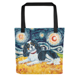 Cavalier King Charles (tricolor) STARRY NIGHT Tote