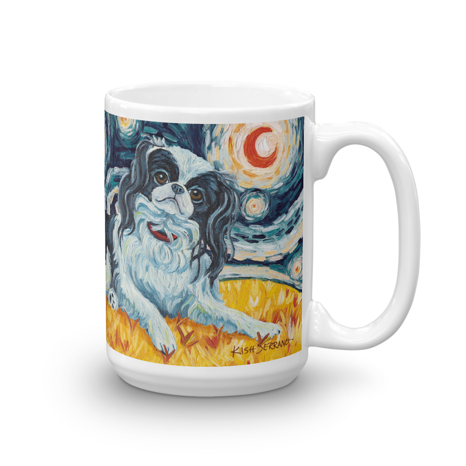 Japanese Chin STARRY NIGHT Mug-15oz