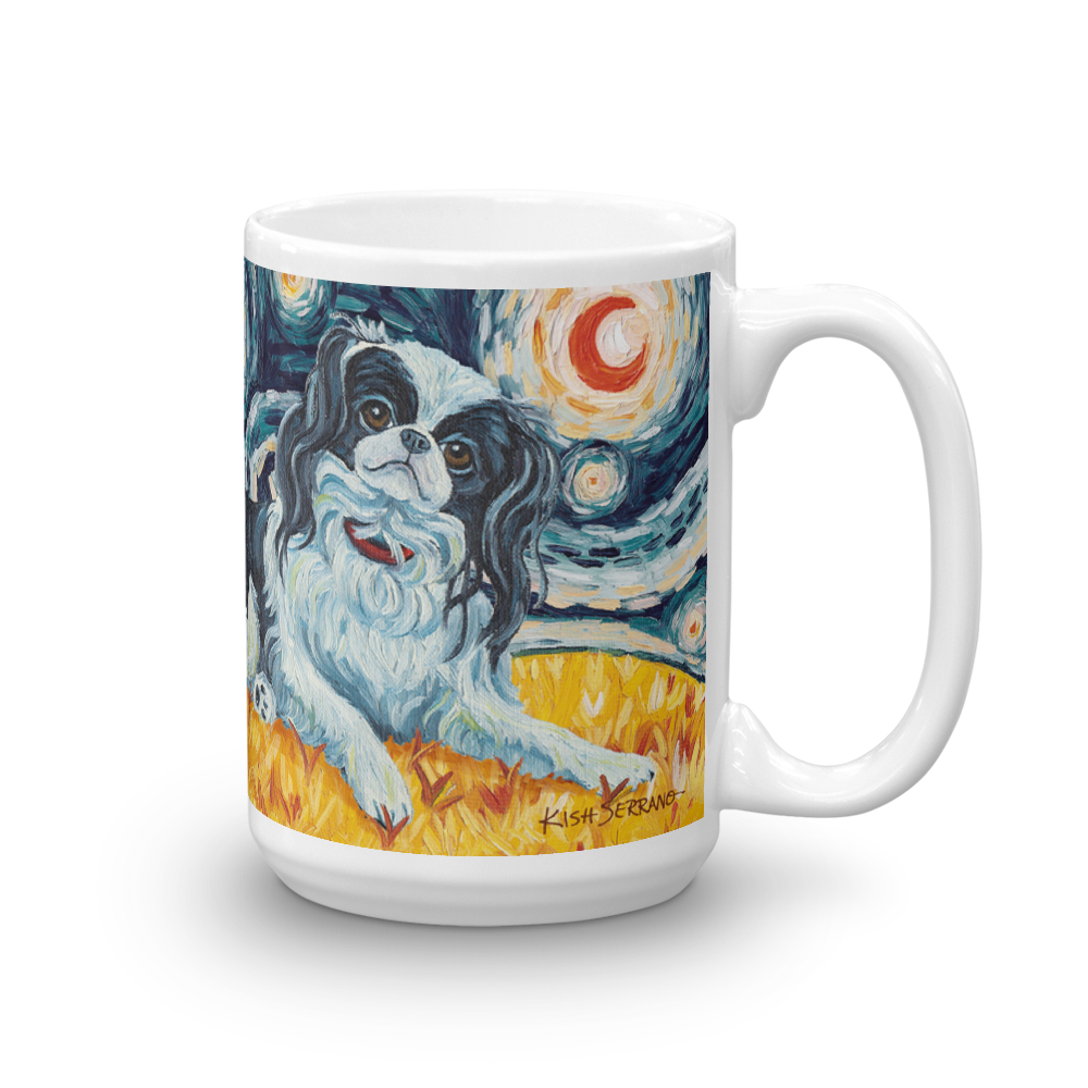 Japanese Chin STARRY NIGHT Mug-15oz