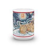 Wheaten Terrier Snowy Night Mug - 15oz