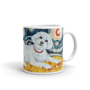 Maltese (puppy cut) STARRY NIGHT Mug-15oz