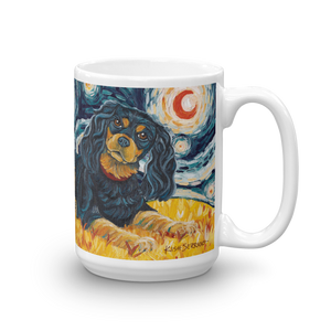 Cavalier King Charles (black & tan) STARRY NIGHT Mug-15oz