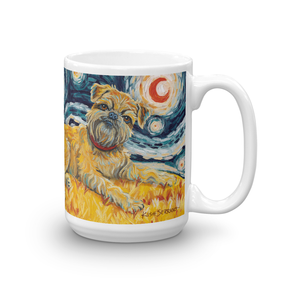 Brussels Griffon  STARRY NIGHT Mug-15oz