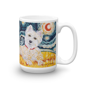 Westie STARRY NIGHT Mug-15oz