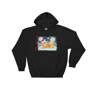 Pomeranian Snowy Night Hoodie