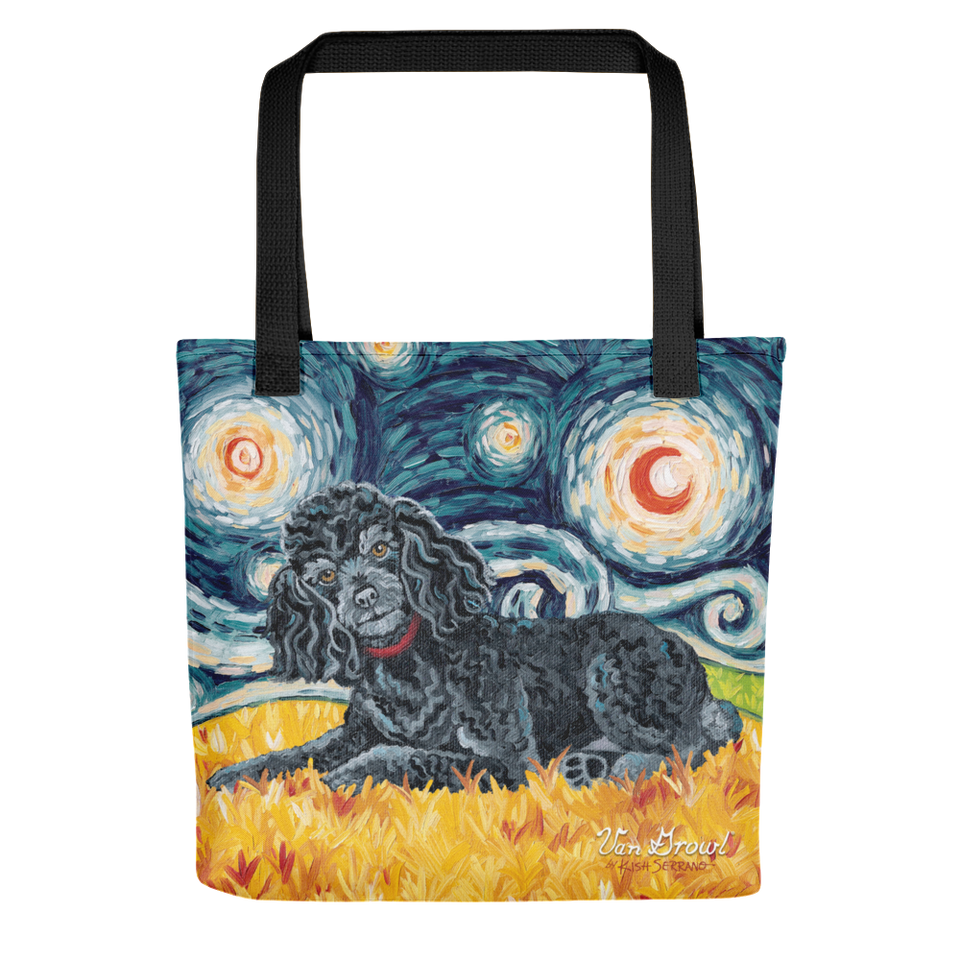 Poodle (black) STARRY NIGHT Tote