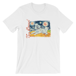 Poodle  (Standard - white)  STARRY NIGHT T-Shirt